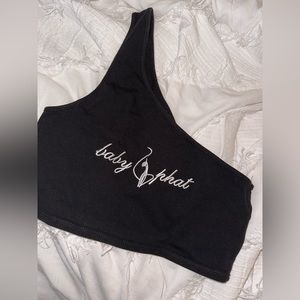 Baby Phat One Shoulder Crop Top